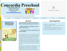 Tablet Screenshot of concordiapreschool.org